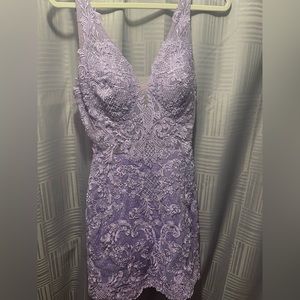 PURPLE HOMECOMING DRESS